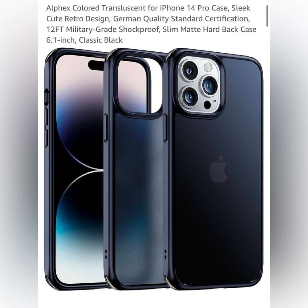 Classic Black iPhone 14 Pro Case